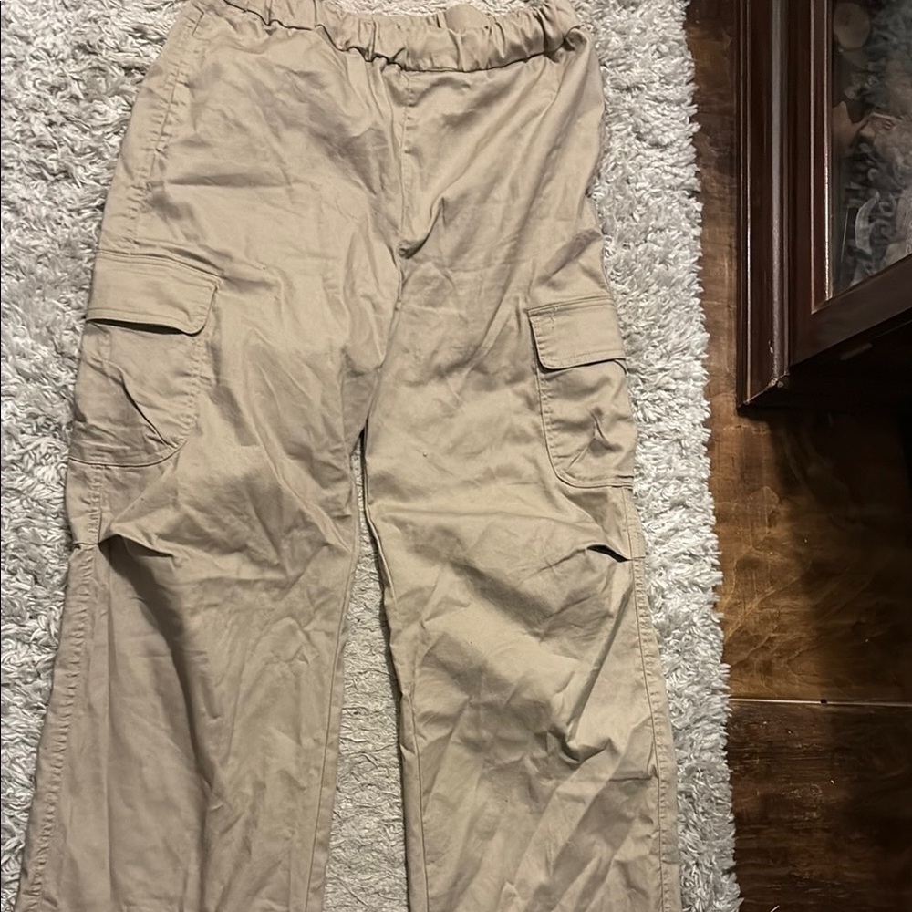 Sincerely Jules Tan Cargo Pants Relaxed Fit
